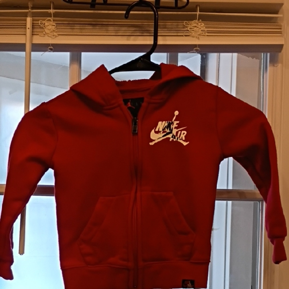 Nike Kids Red Full-Zip Hoodie